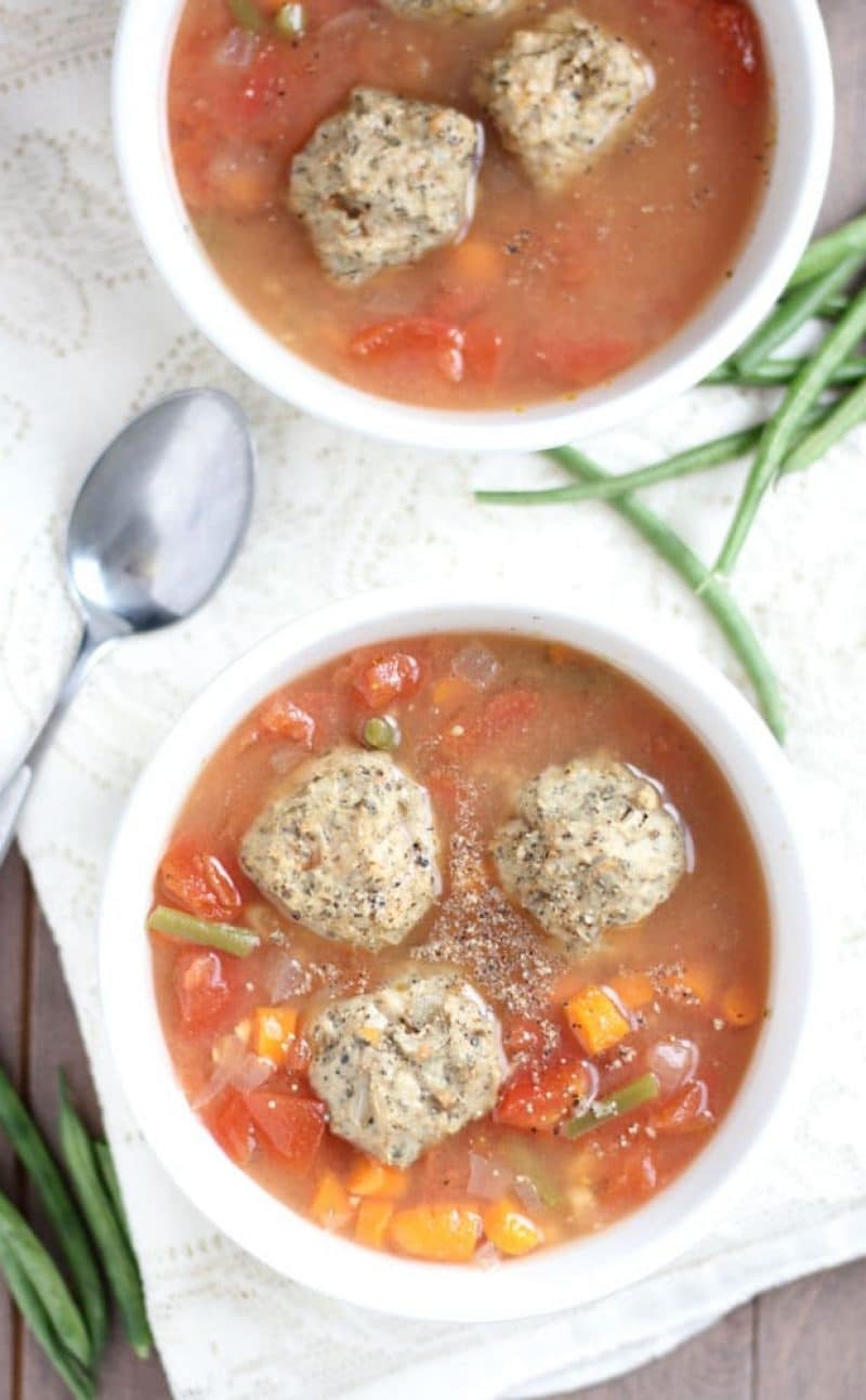 Chicken Meatball Soup Recipe (Gluten-Free)