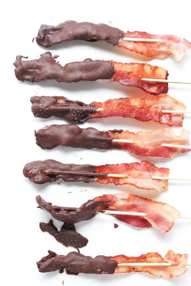 Chocolate Covered Bacon on Sheetpan