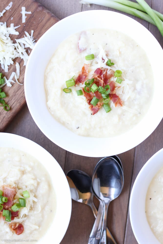 Easy Crockpot Potato Soup - Veggiebalance.com