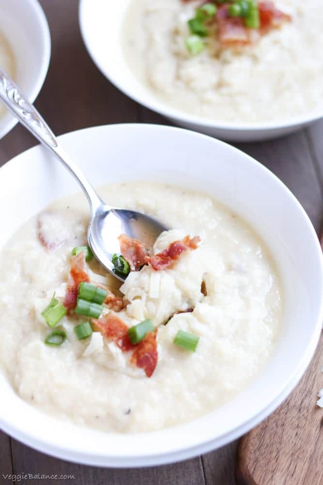 Easy Crockpot Potato Soup - Veggiebalance.com