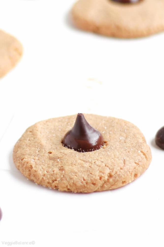 Peanut Butter Blossoms {Gluten-Free, Healthy} - Veggiebalance.com