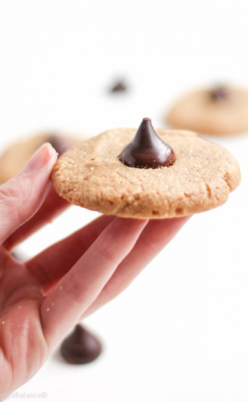 Peanut Butter Blossoms Cookies Recipe (Gluten-Free,Healthy)