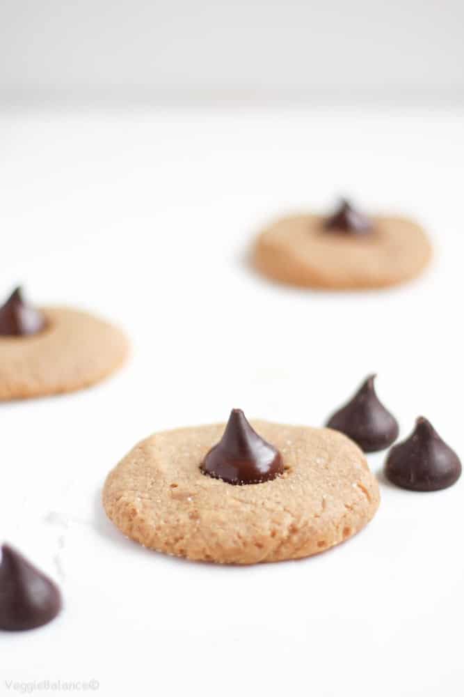 Peanut Butter Blossoms {Gluten-Free, Healthy} - Veggiebalance.com