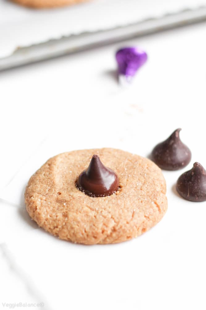 Peanut Butter Blossoms {Gluten-Free, Healthy} - Veggiebalance.com