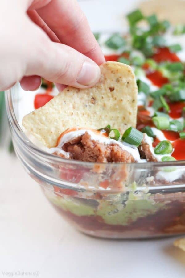 Delicious Seven Layer Bean Dip Recipe (GlutenFree)