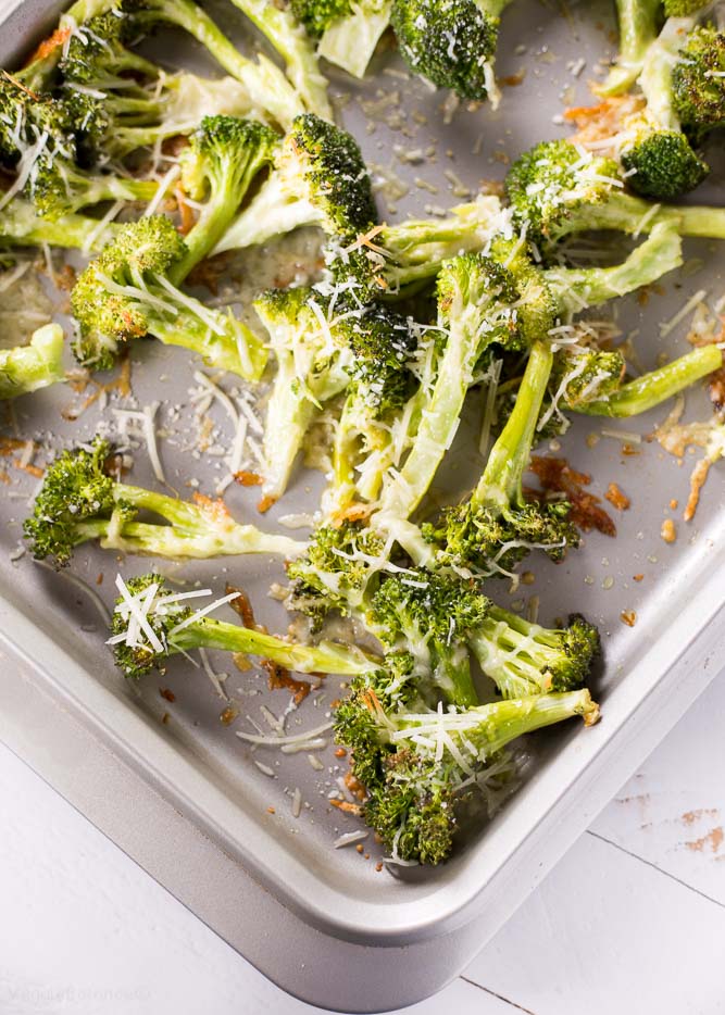 Parmesan Roasted Broccoli (AKA the Best Baked Broccoli Recipe Ever)