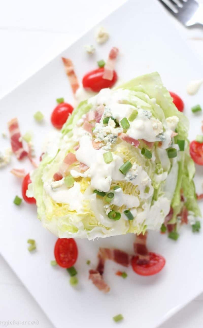 Blue Cheese Wedge Salad with Bacon Recipe