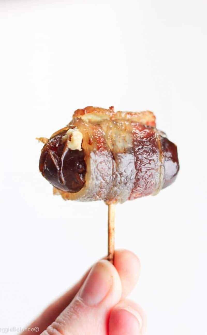 Bacon Wrapped Dates with Goat Cheese Recipe
