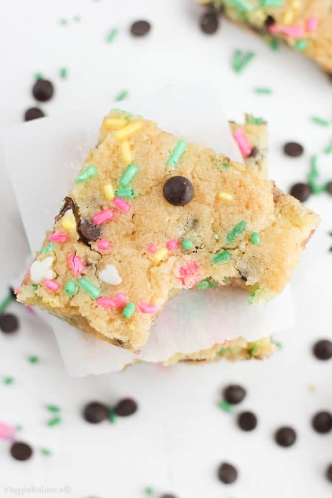 Cake Batter Blondies (Gluten-Free & Dairy-Free)