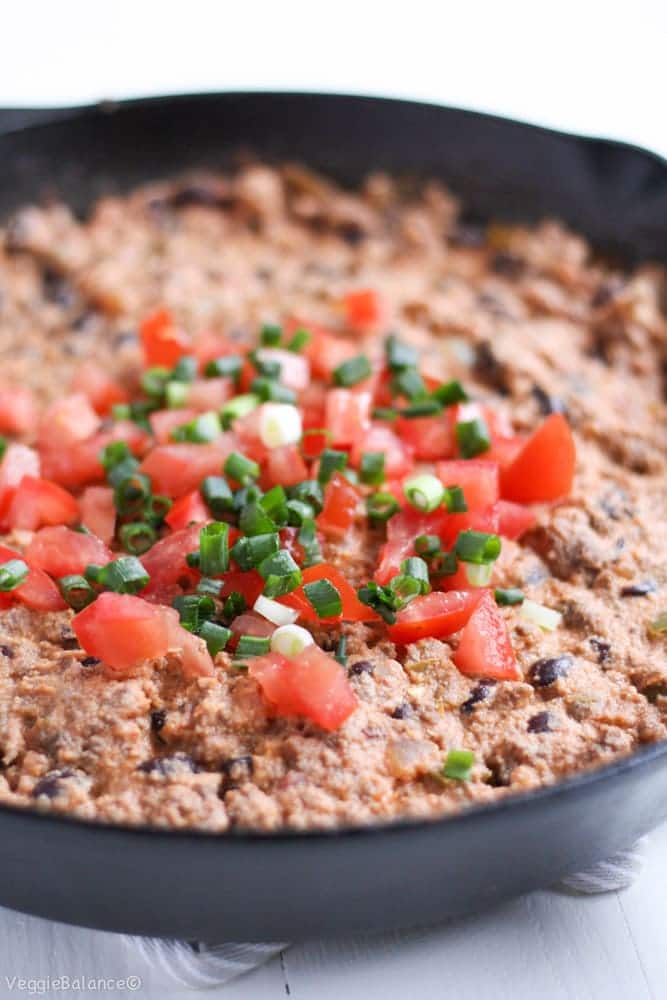 Healthy Taco Dip (Dairy-Free, Gluten-Free) -Veggiebalance.com