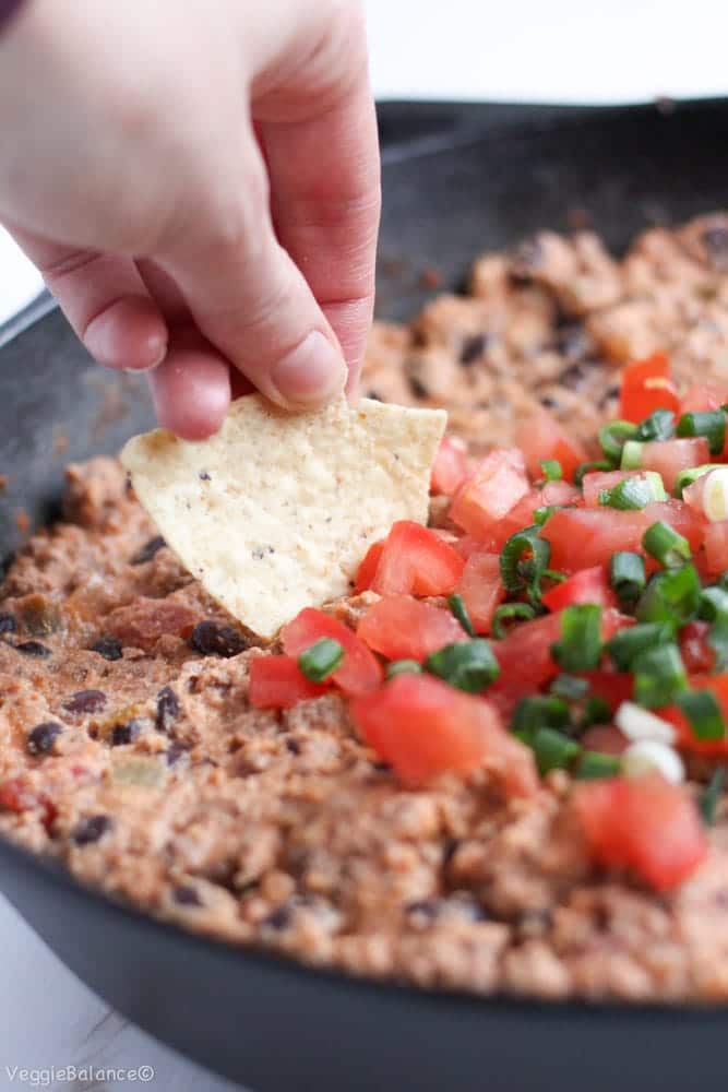 Healthy Vegan Taco Dip 