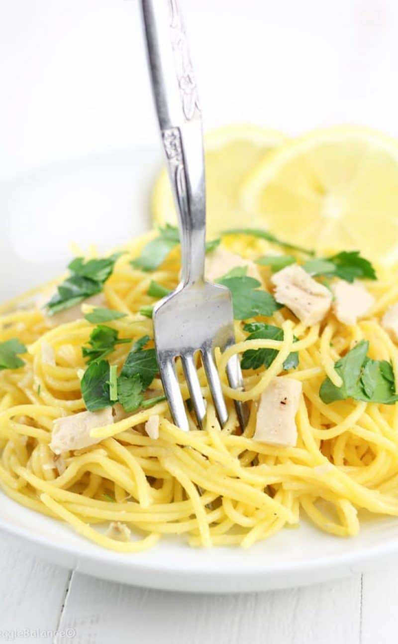 Lemon Tuna Olive Oil Pasta Recipe (Gluten-Free)