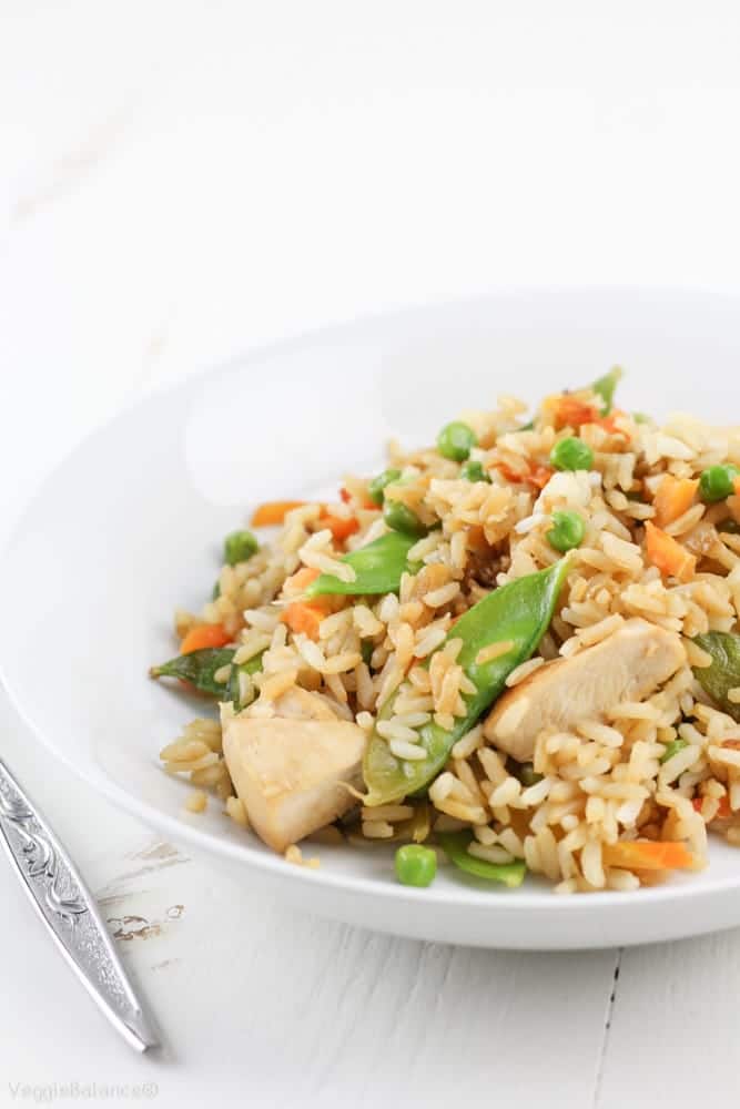 Gluten-Free Chicken Fried Rice recipe - Veggiebalance.com