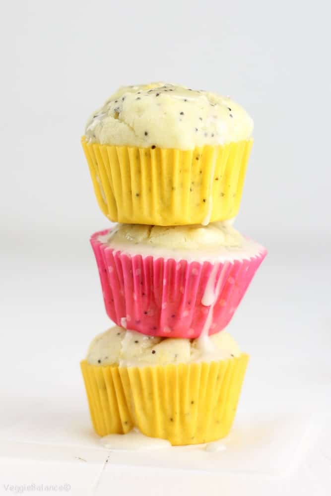 Healthy Lemon Poppy Seed Muffins {Gluten-Free} - Veggiebalance.com