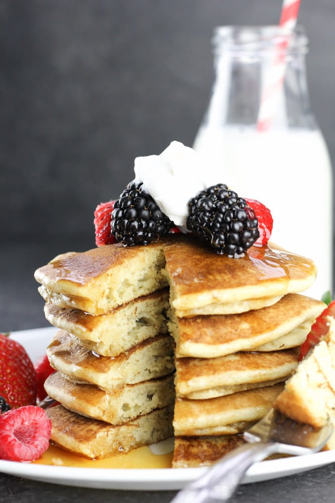 Best Gluten Free Buttermilk Pancakes recipe - Veggiebalance.com