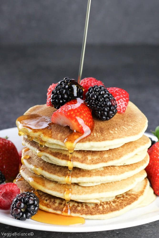 Best Gluten Free Buttermilk Pancakes recipe - Veggiebalance.com
