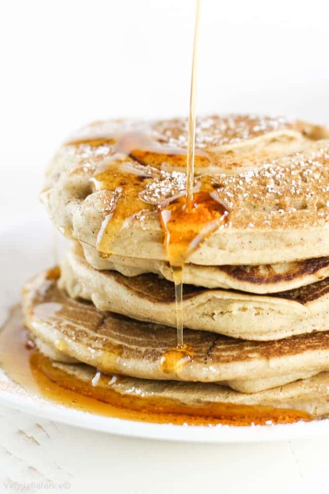 Gluten-Free Cinnamon Apple Pancakes - Veggiebalance.com