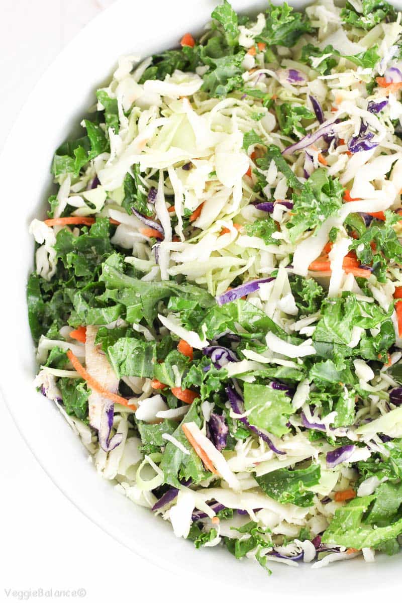 Healthy Coleslaw Recipe - Veggiebalance.com