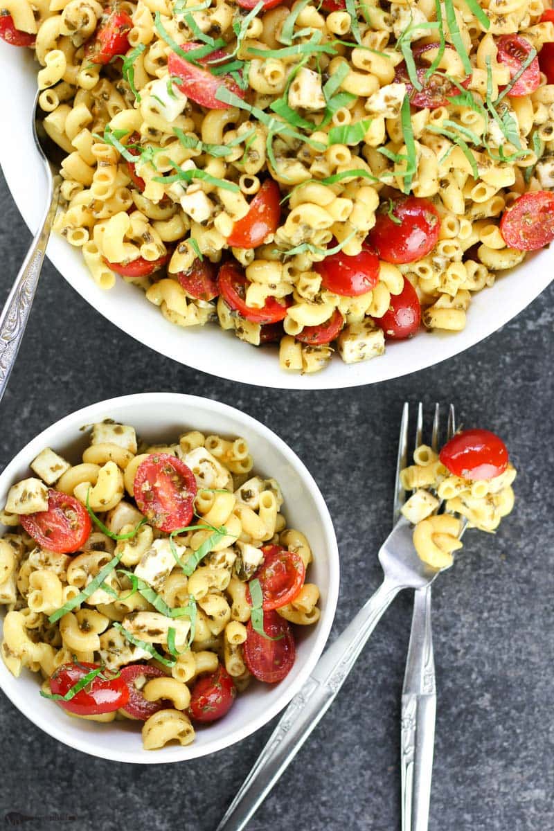 Caprese Gluten-Free Pasta Salad Recipe Made Easy - Veggiebalance.com