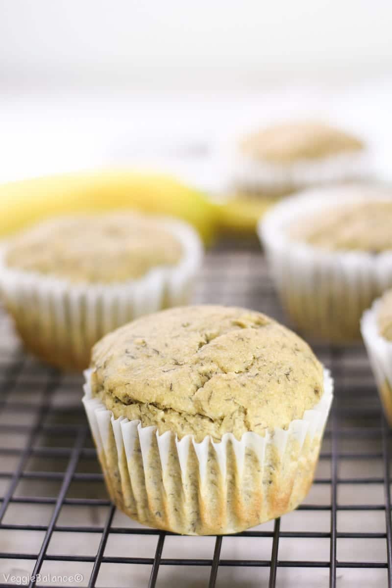 Gluten Free Banana Muffins Recipe Low-Sugar - Veggiebalance.com