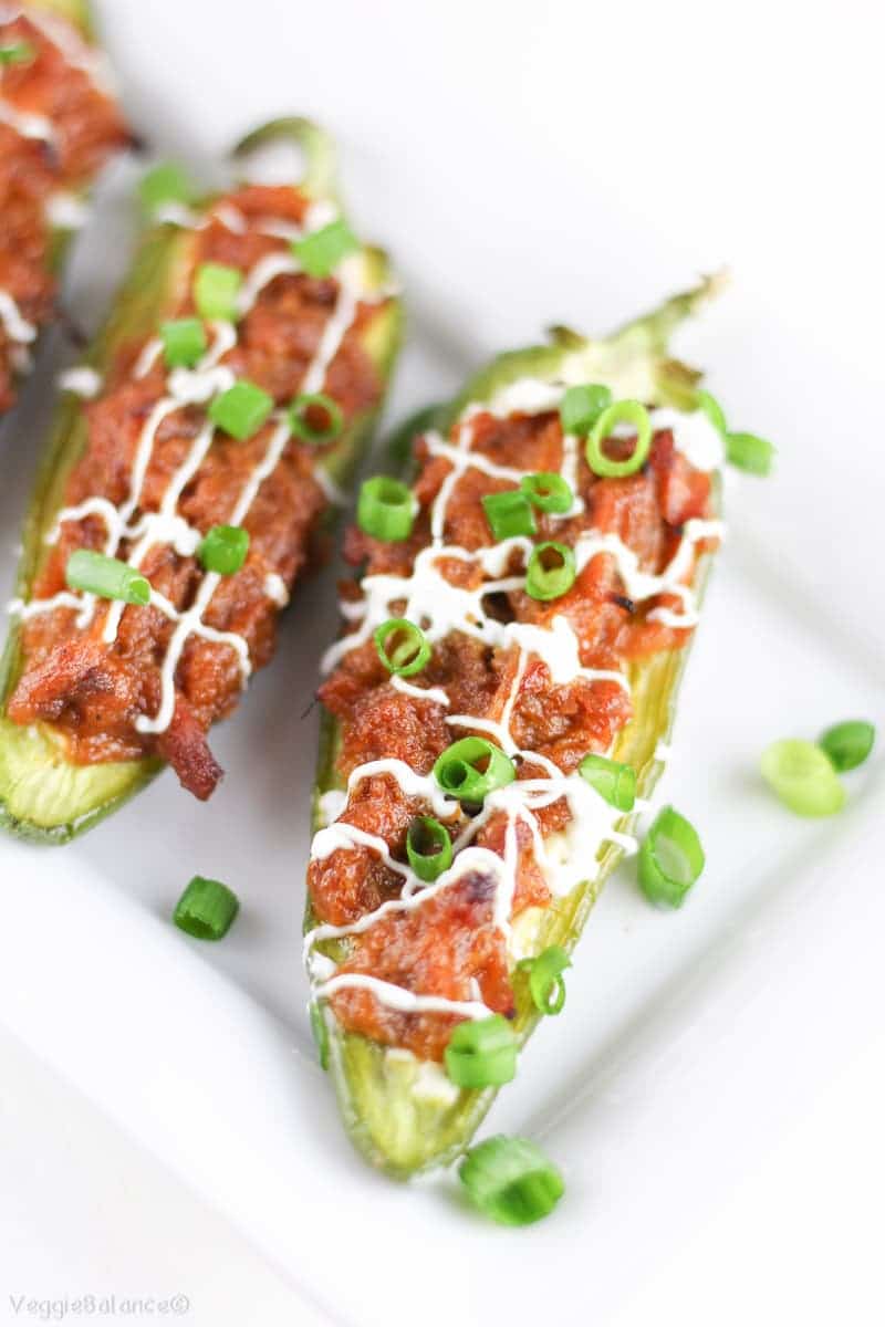 Pork Stuffed Jalapeños Peppers recipe - Veggiebalance.com