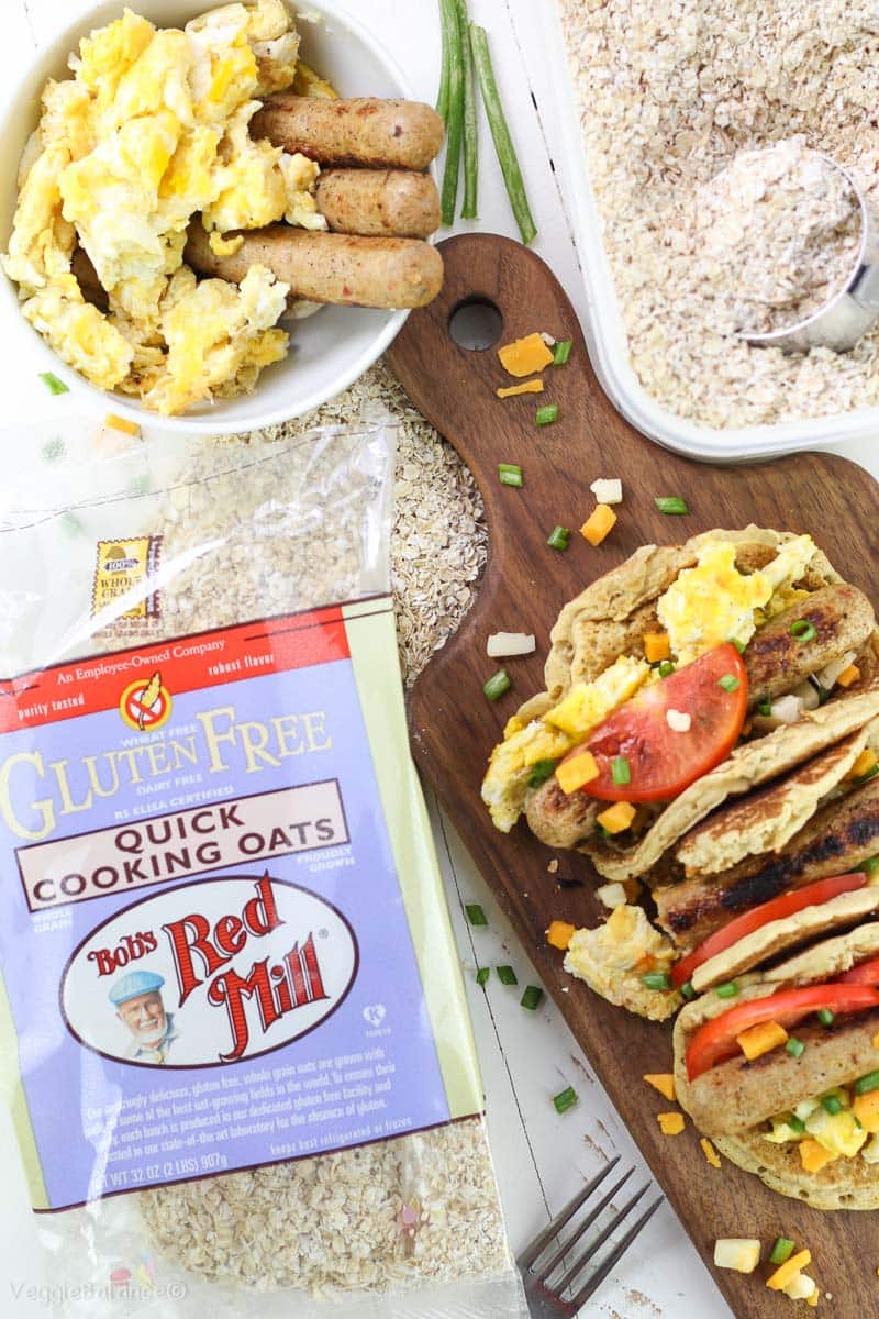 Oatmeal Pancake Recipe for Breakfast Tacos Healthy Gluten-Free Dairy-Free - Veggiebalance.com