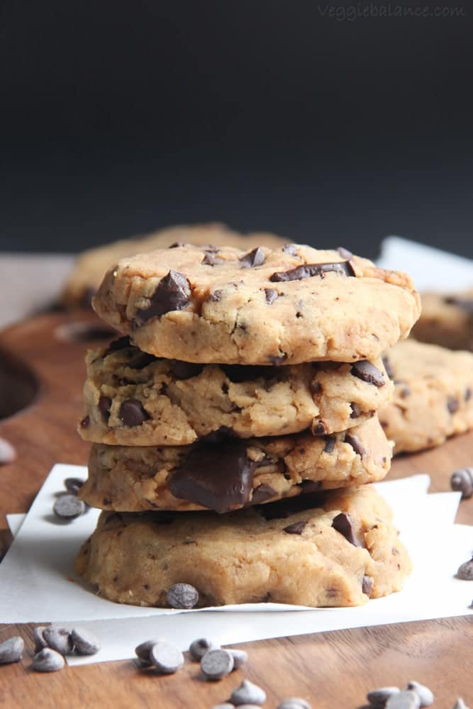 Healthy Chocolate Chip Cookies recipe - VeggieBalance.com