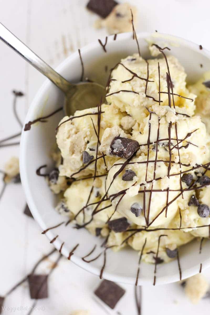 No-Churn Chocolate Chip Cookie Dough Ice Cream Recipe