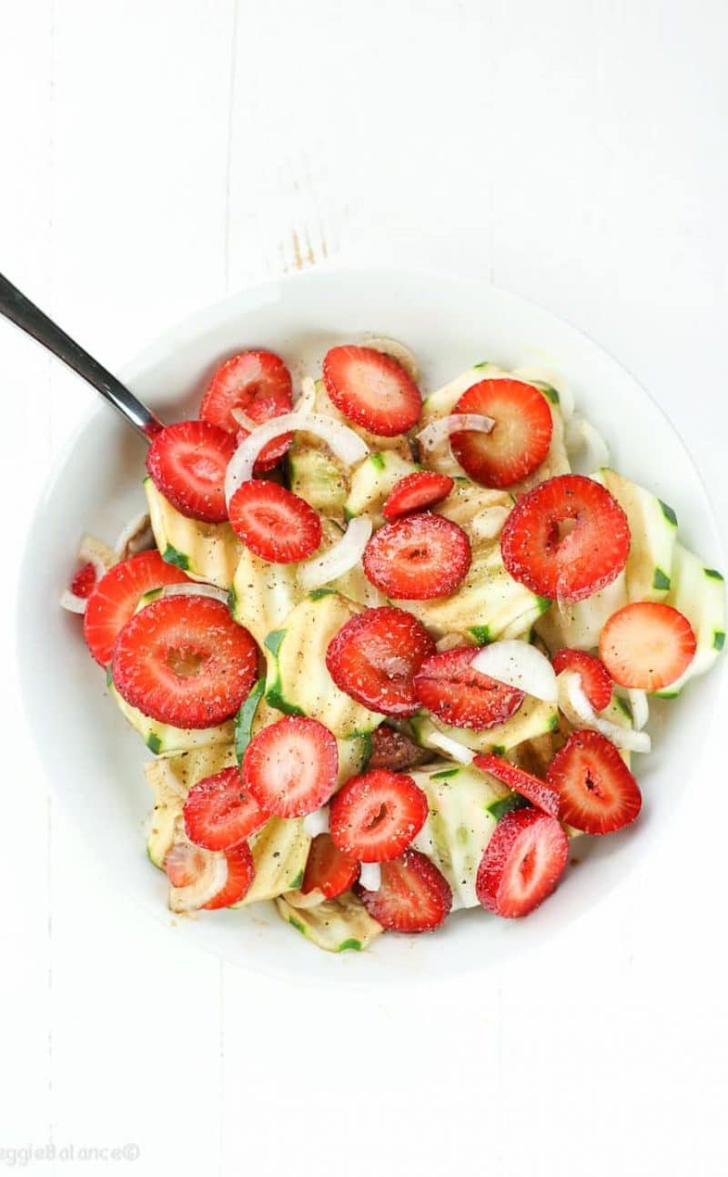 Strawberry Cucumber Salad with Balsamic Dressing Recipe