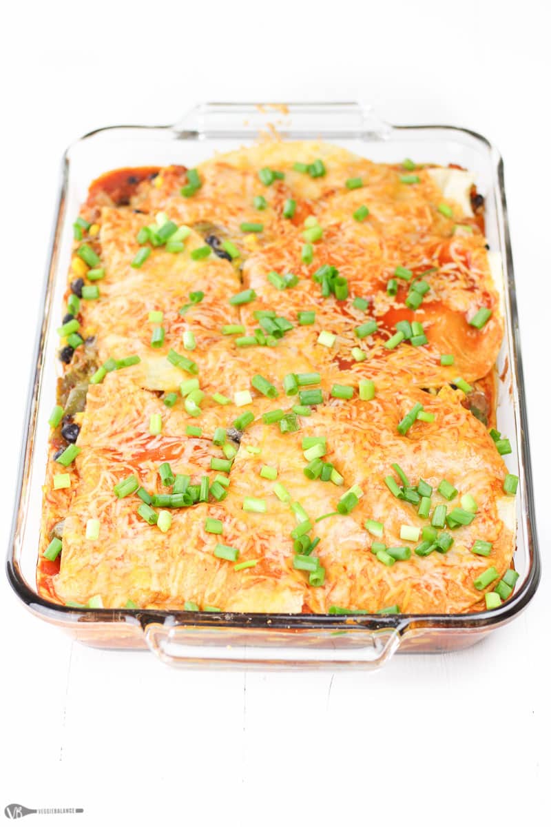 Sweet Potato Mexican Lasagna recipe - Veggiebalance.com