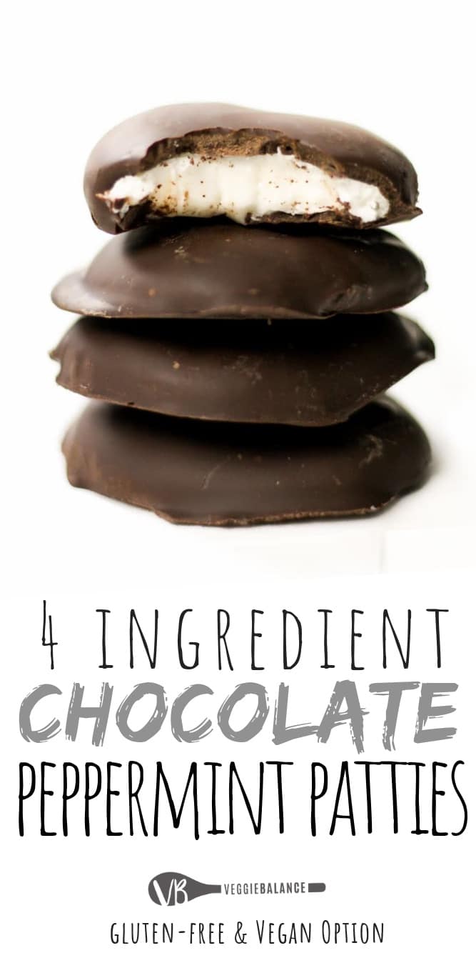 Peppermint Patty recipe made so easy with only 4-Ingredients. An all-natural, no-bake peppermint patty with simple ingredients plus all that peppermint chocolate flavor you love and can't stop eating. (Gluten Free, Dairy Free & Vegan)