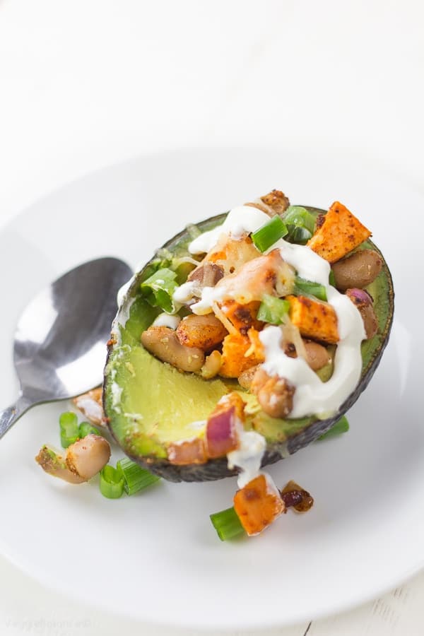 Stuffed Avocado Taco Bowls - Veggiebalance.com