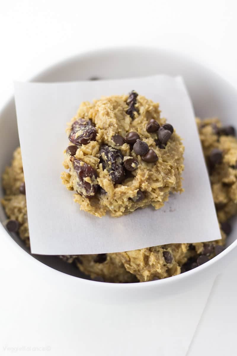 Chocolate Cherry Breakfast Cookies recipe - Veggiebalance.com