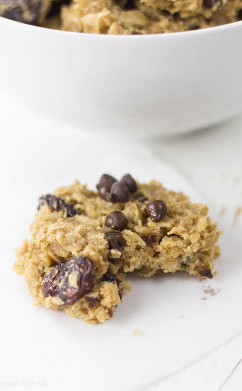 Chocolate Cherry Oatmeal Breakfast Cookies Recipe