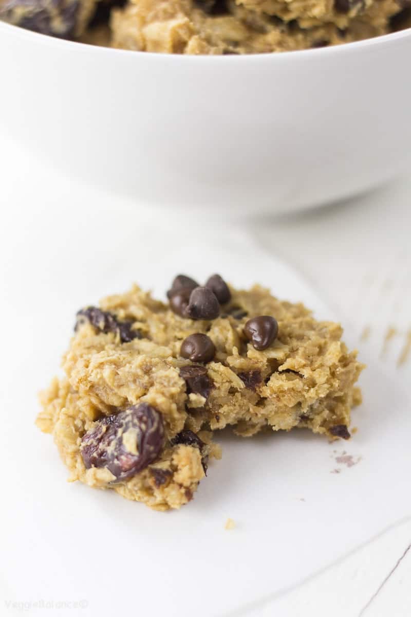 Chocolate Cherry Breakfast Cookies recipe - Veggiebalance.com