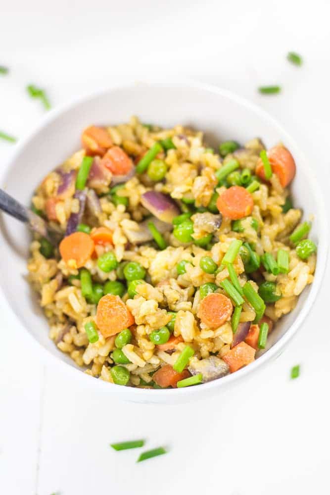 Vegetable Fried Rice made easy - Veggiebalance.com