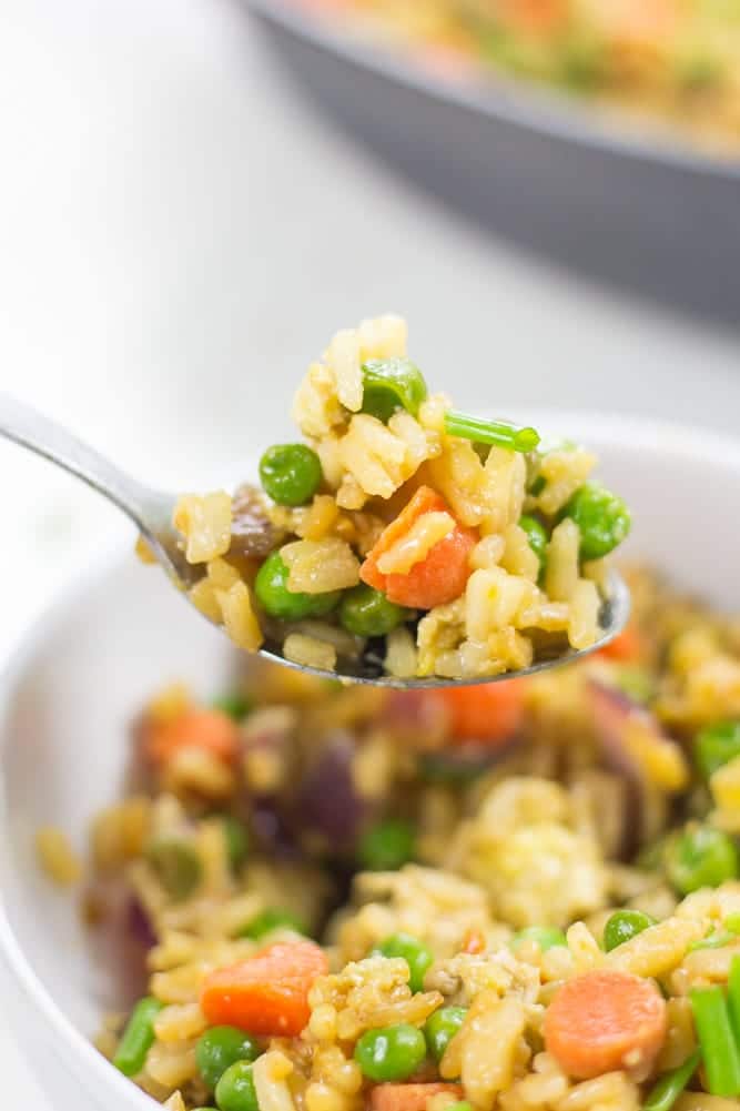 Vegetable Fried Rice made easy - Veggiebalance.com