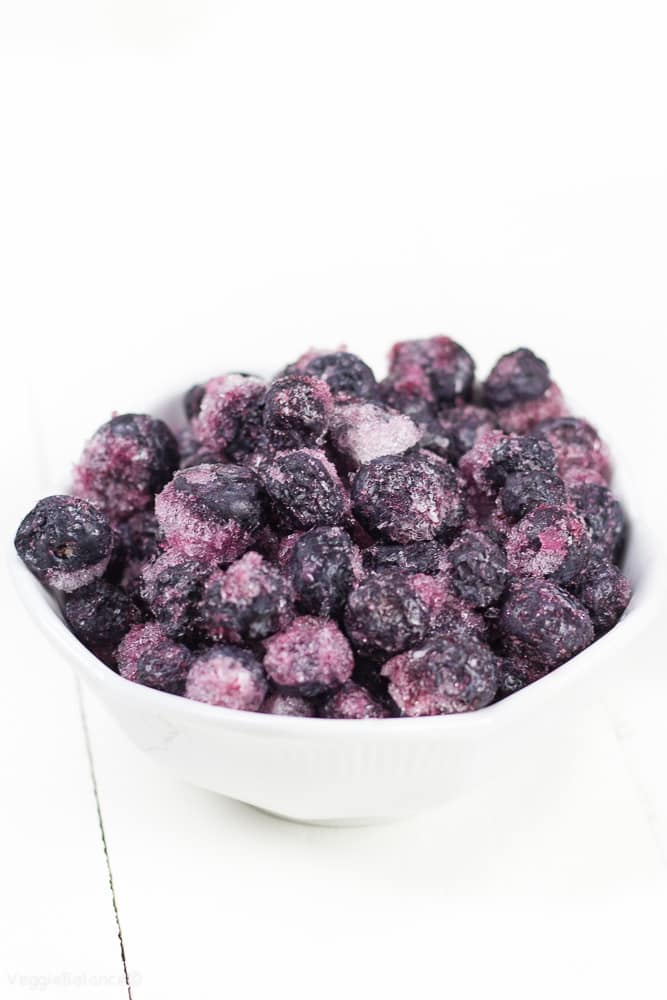 Baking with Frozen Blueberries can be tricky - Veggiebalance.com