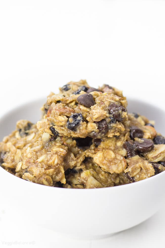 Blueberry Breakfast Cookies healthy and Gluten Free - Veggiebalance.com