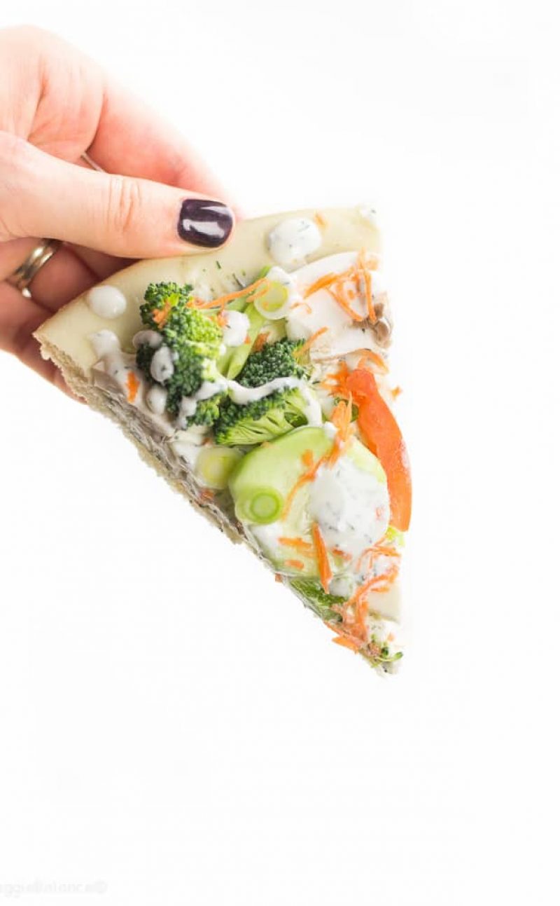 Cold Veggie Pizza Recipe (Extra Vegetables)