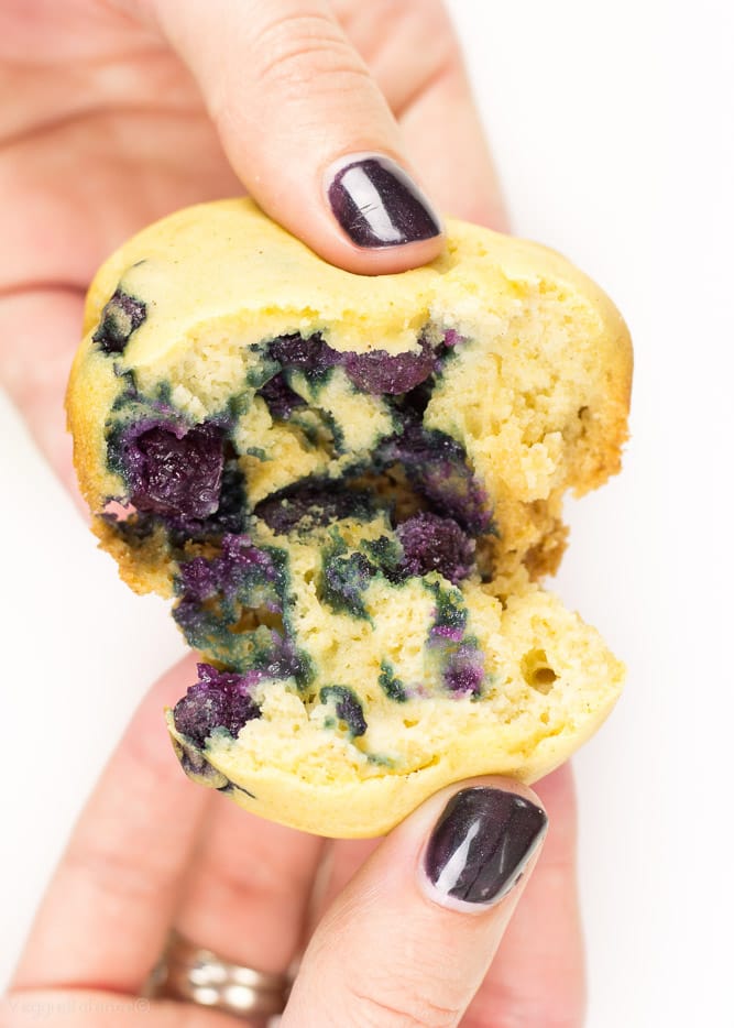 Healthy Blueberry Muffins  Gluten Free, Dairy Free, Vegan - Veggiebalance.com
