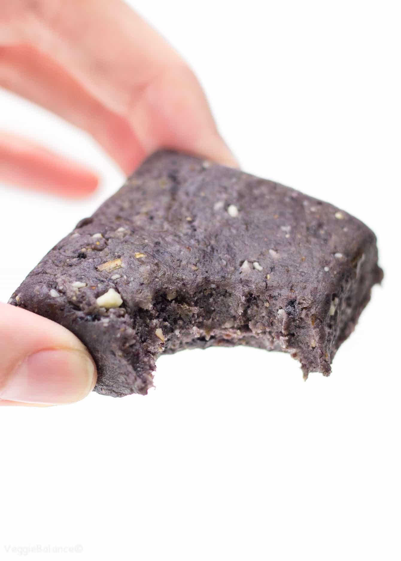 No Bake Protein Bars perfect copycat recipe RX Bars - Veggiebalance.com