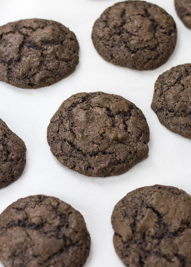 One Bowl Double Chocolate Chip Cookies Gluten Free, Dairy Free - Veggiebalance.com