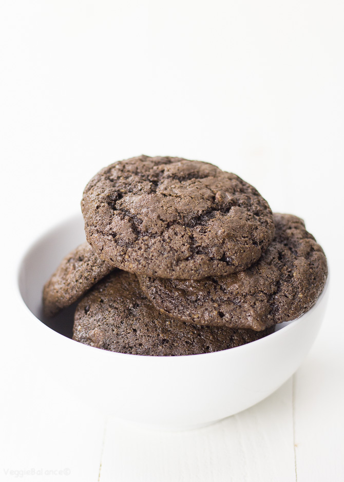 One Bowl Double Chocolate Chip Cookies Gluten Free, Dairy Free - Veggiebalance.com