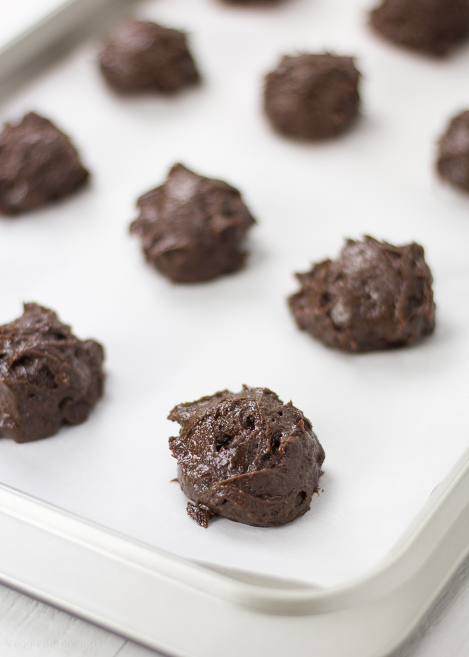 One Bowl Double Chocolate Chip Cookies Gluten Free, Dairy Free - Veggiebalance.com