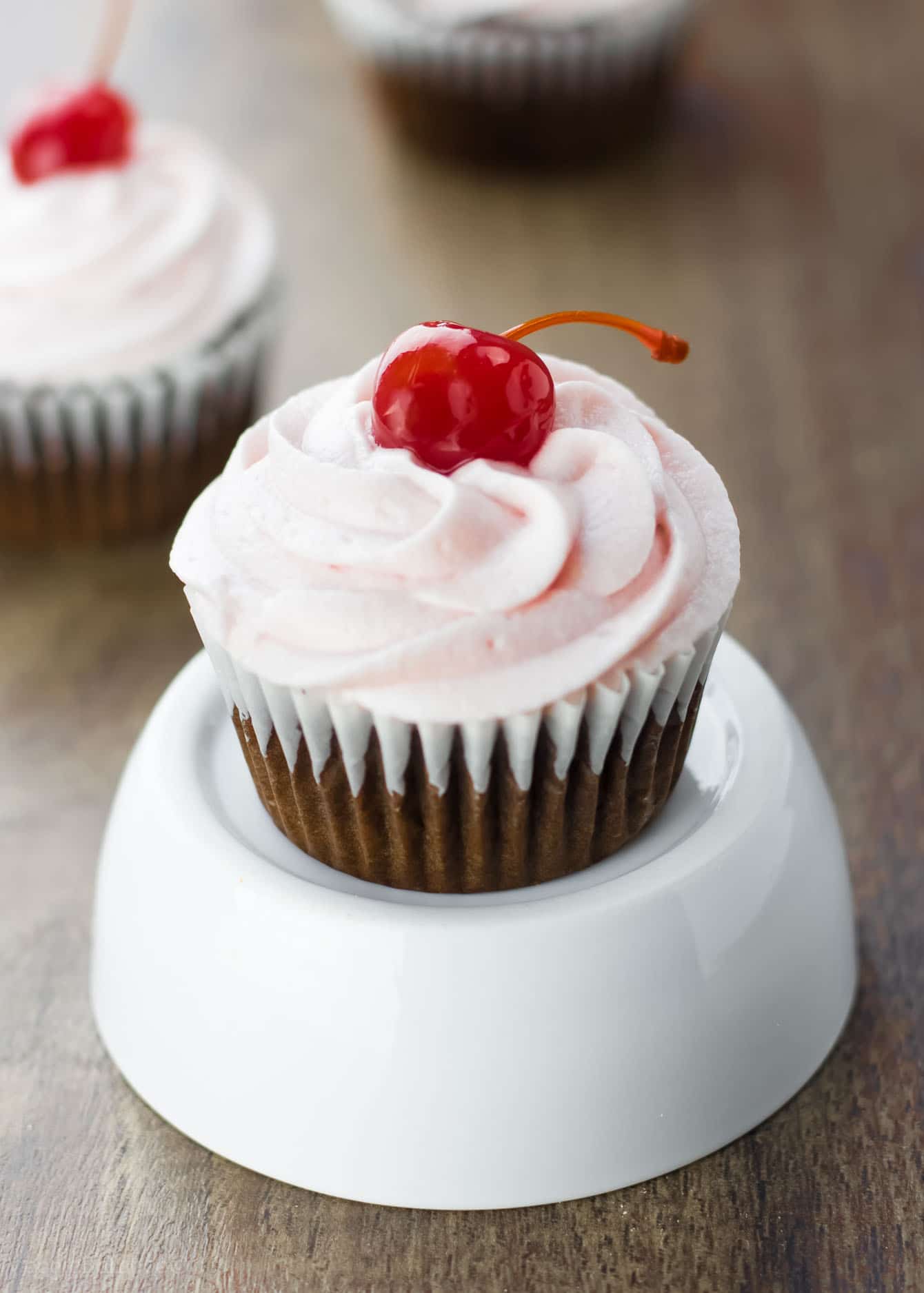 Chocolate Cherry Cupcakes Gluten Free - Veggiebalance.com