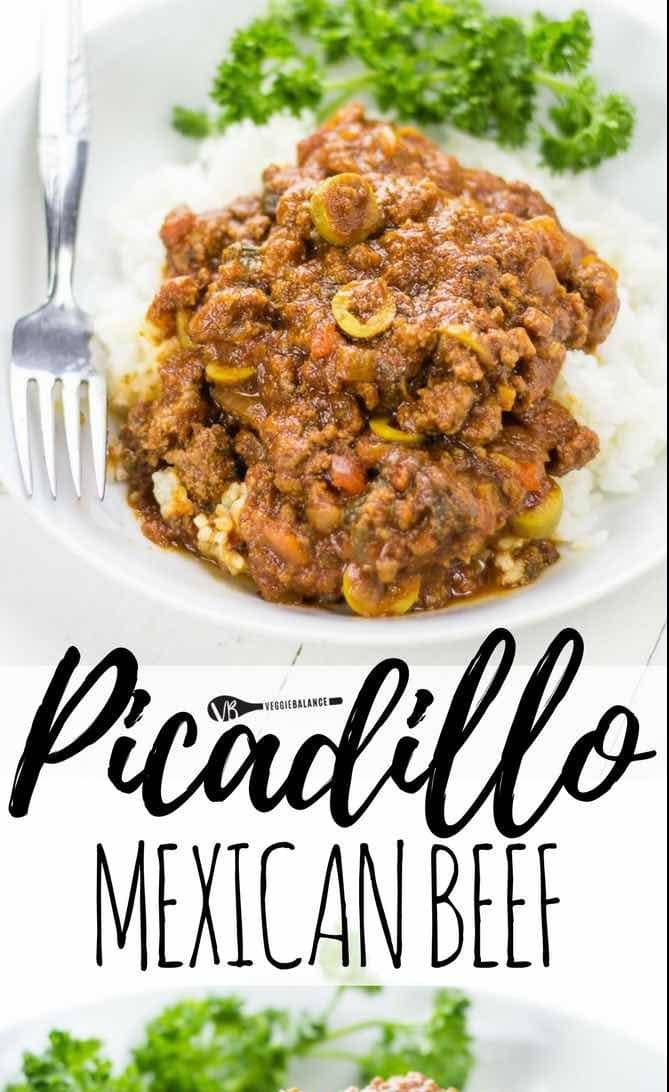 Picadillo Mexican Beef recipe made so easy in one pot and served over rice. Classic and total comfort food great for a crowd. Total must-have to add to the weekly meals! (Gluten Free, Dairy Free)