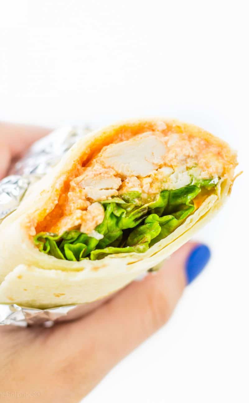 Buffalo Chicken Wraps with Avocado Recipe