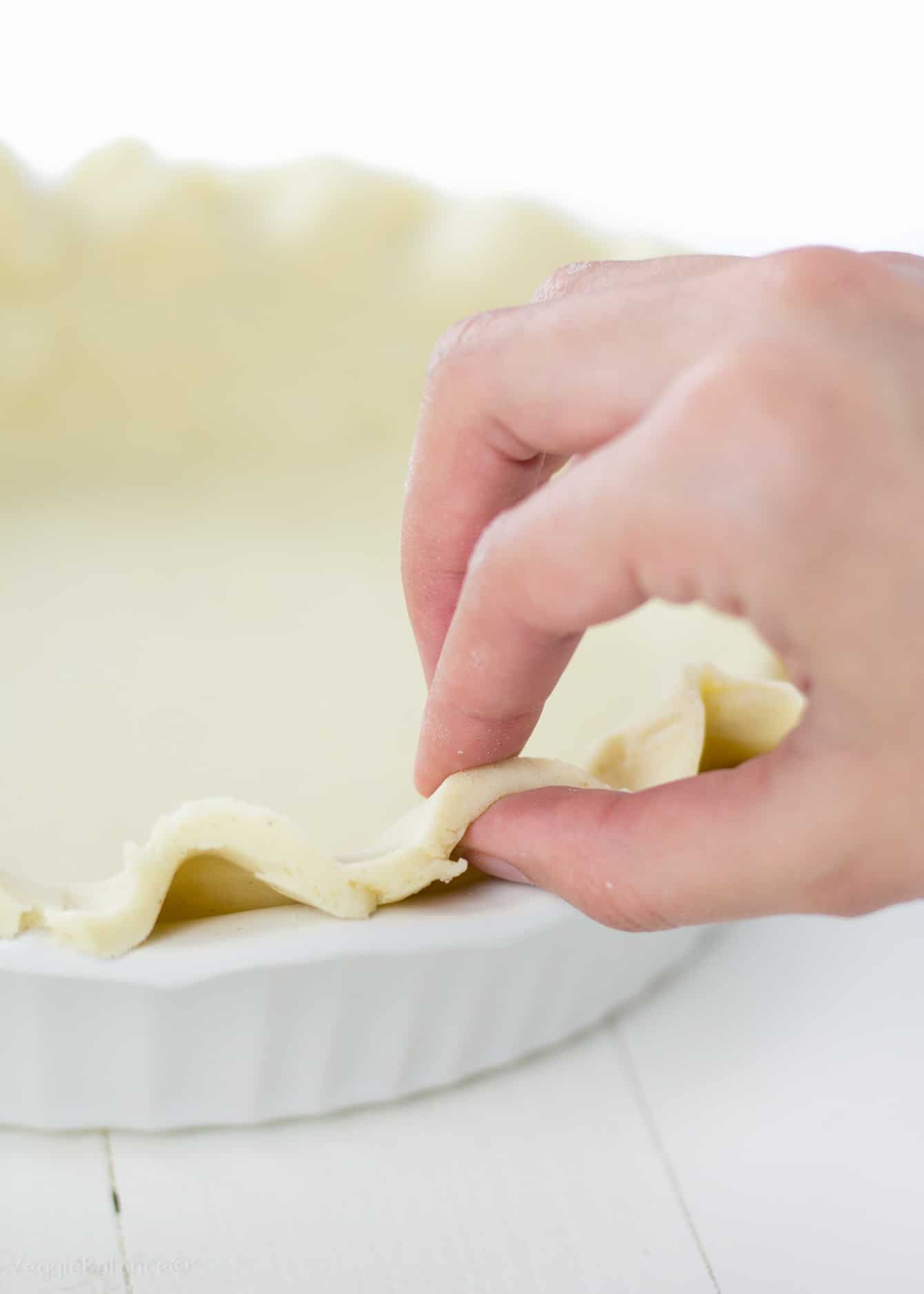 Gluten Free Pie Crust recipe with a Perfect Blueberry Filling - Veggiebalance.com