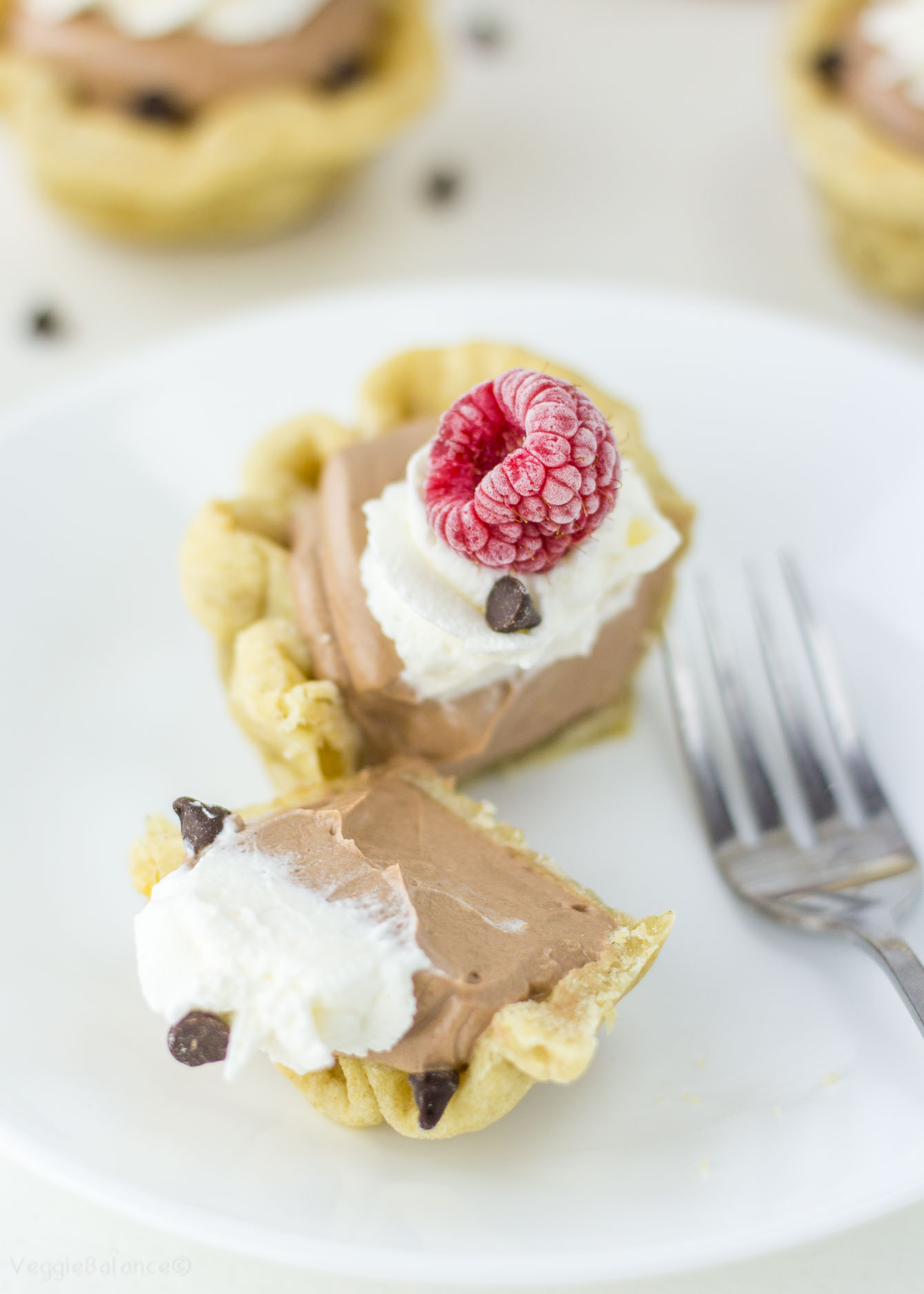 Mini Chocolate Cream Pies recipe Gluten-Free - Veggiebalance.com